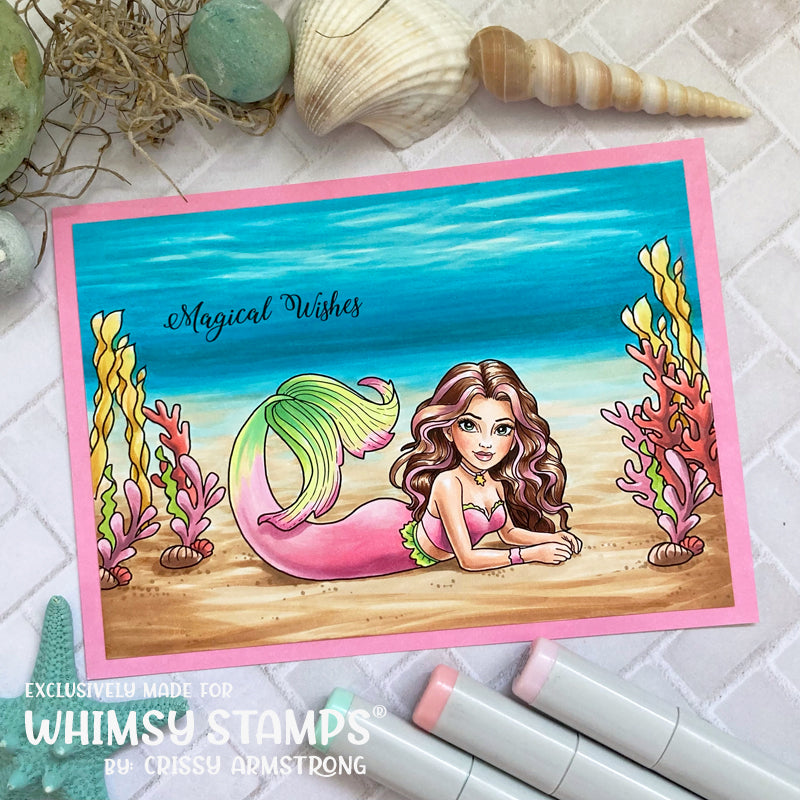 Mermaid Meditations Clear Stamps - Whimsy Stamps