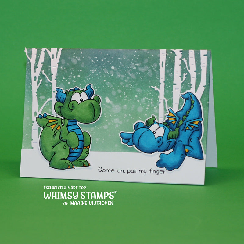 Playful Dragon - Digital Stamp - Whimsy Stamps