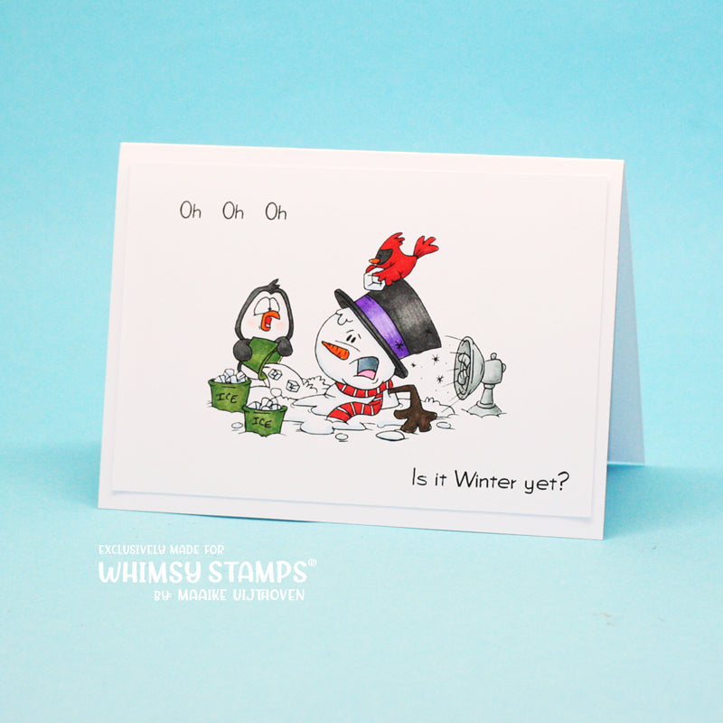 Frosty Hugs - Digital Stamp - Whimsy Stamps