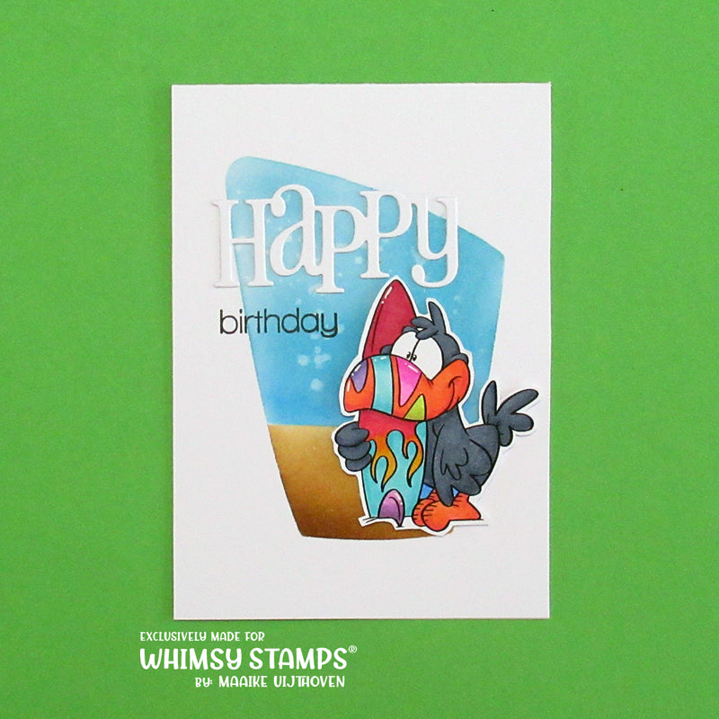 Toucan Surf - Digital Stamp - Whimsy Stamps