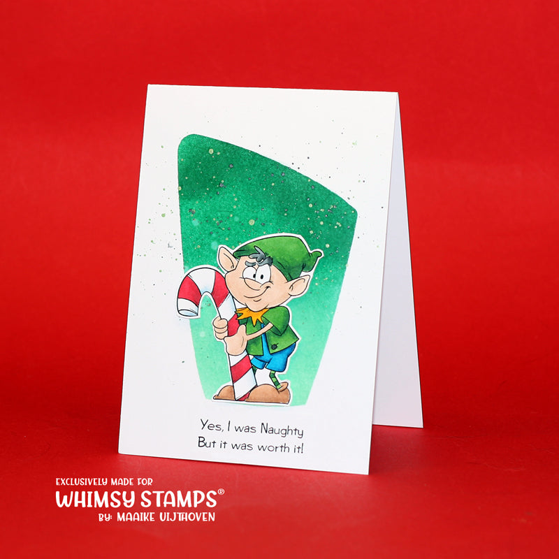 Naughty Elf - Digital Stamp - Whimsy Stamps