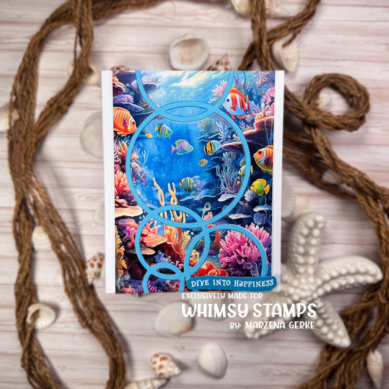 **NEW Quick Card Fronts - Coral Reef - Whimsy Stamps