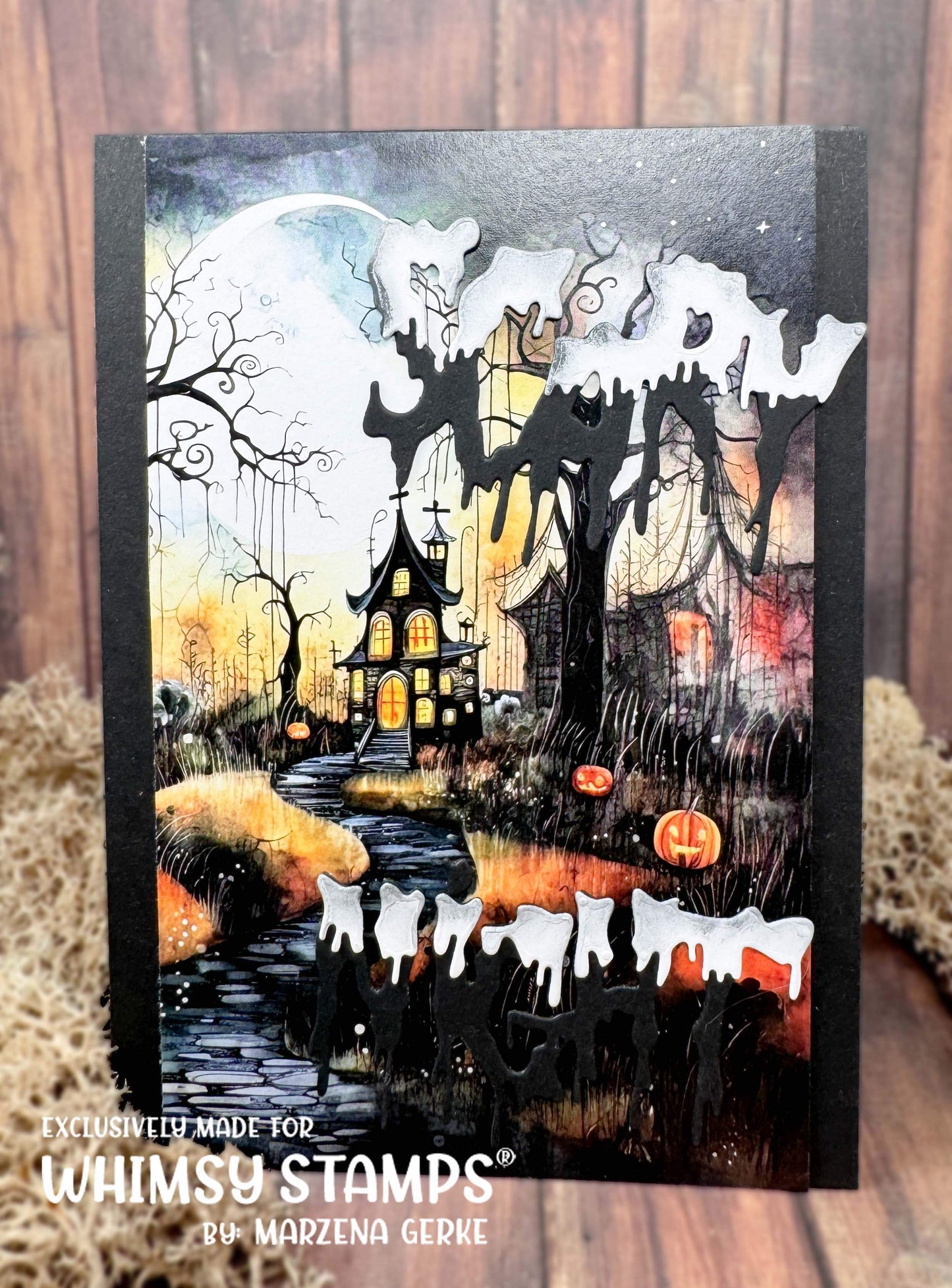 Scary Night Word Die Set - Whimsy Stamps