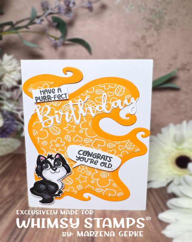 Little Toes Kitty Clear Stamps - Whimsy Stamps
