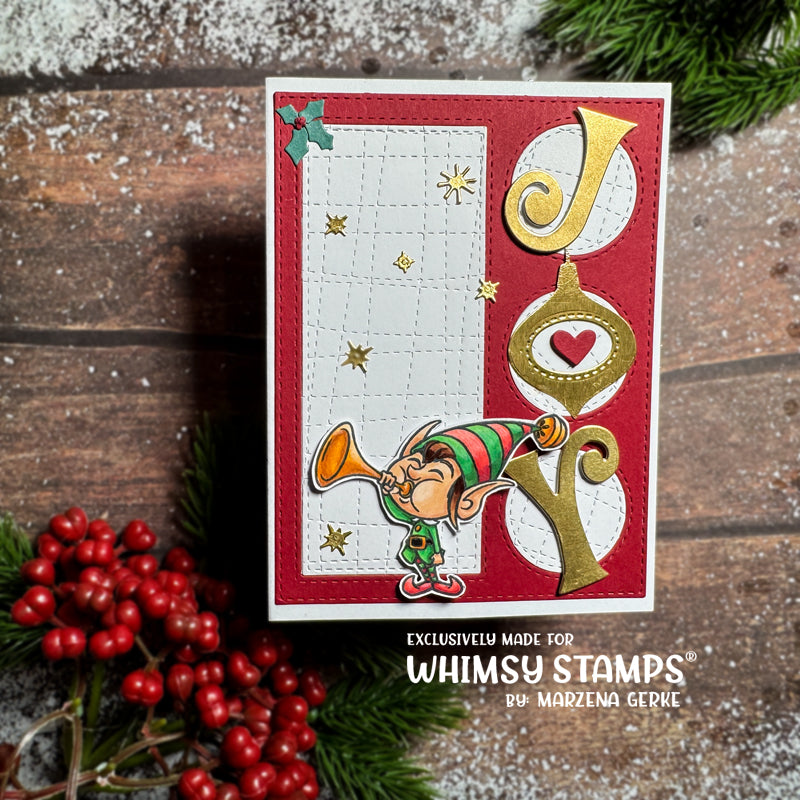 Tweed Cover Plate Die - Whimsy Stamps