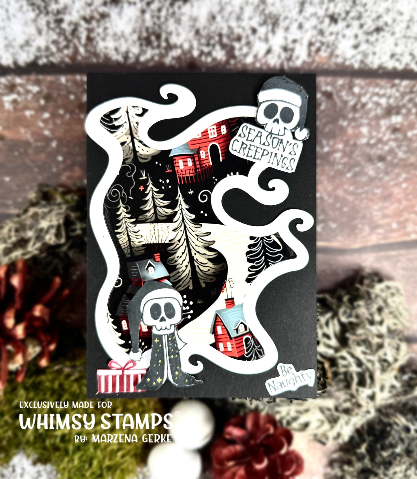 Season's Creepings Clear Stamps - Whimsy Stamps