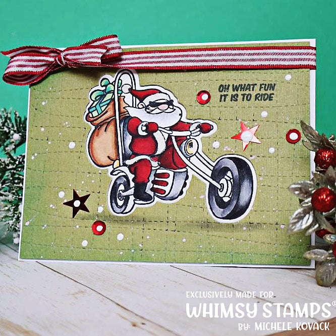 Bad Santa Clear Stamps - Whimsy Stamps