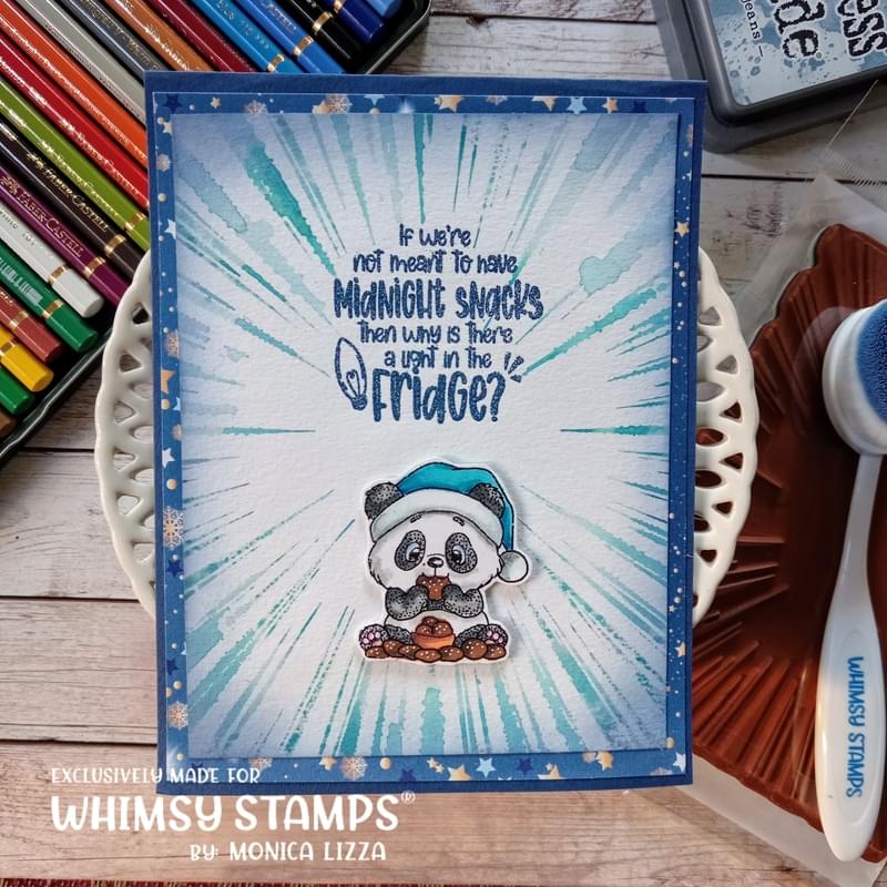 Random Funny Food Sentiments Clear Stamps - Whimsy Stamps