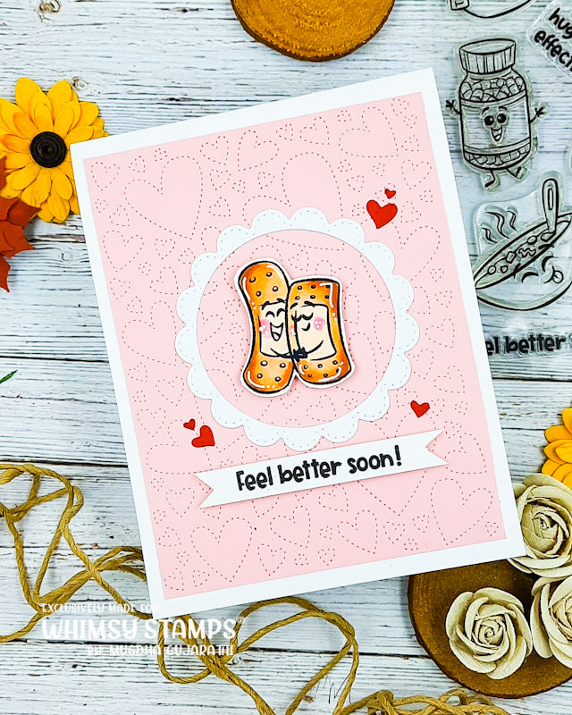 On the Mend Clear Stamps - Whimsy Stamps