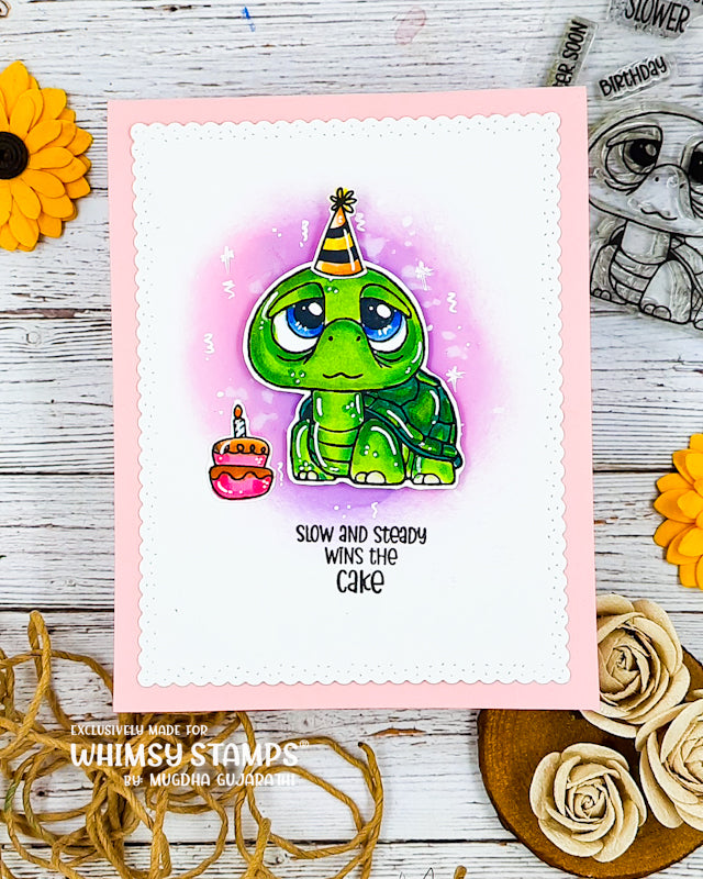 Older Wiser Slower Clear Stamps - Whimsy Stamps