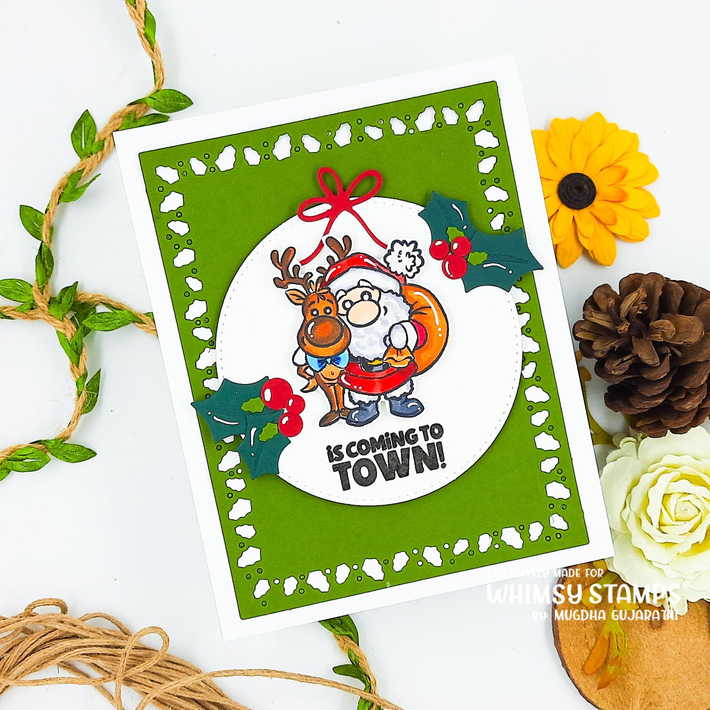 *NEW Santa Comes to Town Clear Stamps - Whimsy Stamps