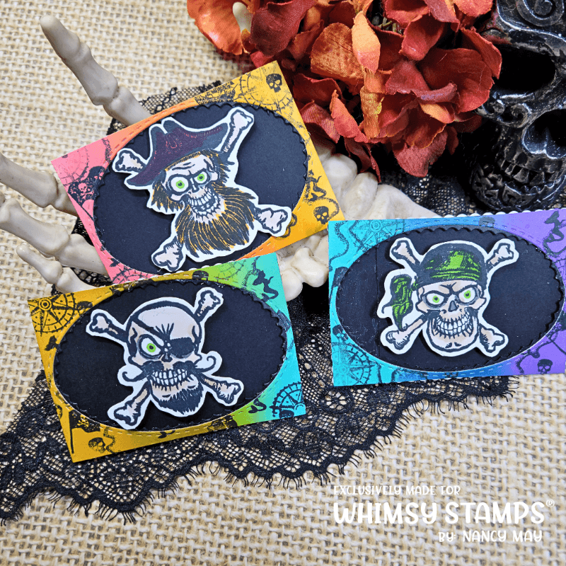 Blimey Pirates Clear Stamps - Whimsy Stamps