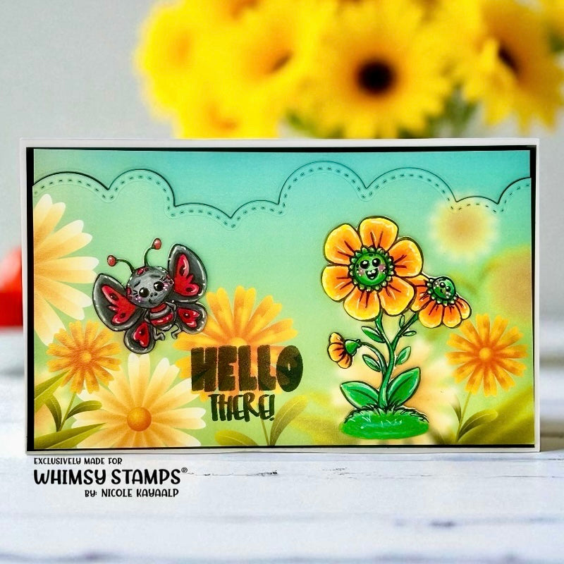 Butterfly Wishes Clear Stamps - Whimsy Stamps