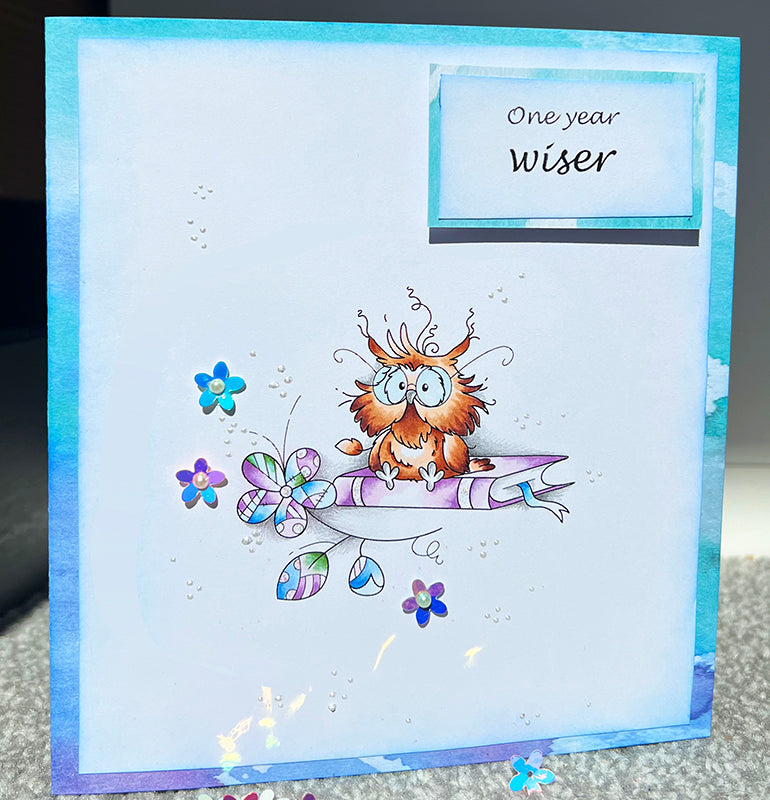 One Year Wiser - Digital Stamp - Whimsy Stamps