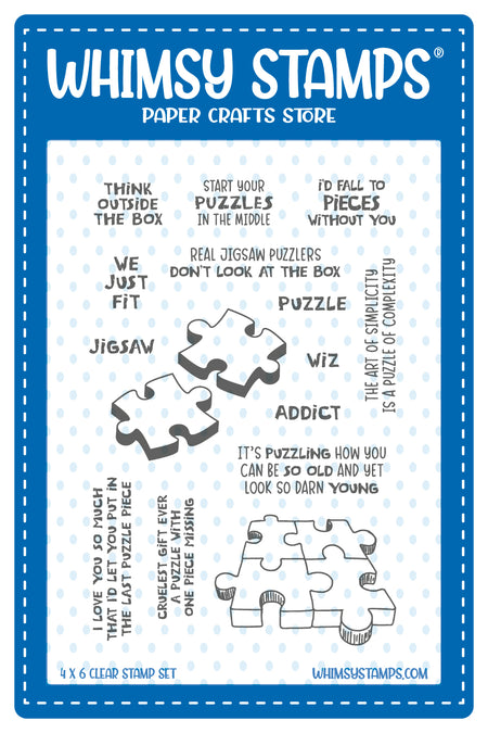 **NEW Puzzle It Clear Stamps - Whimsy Stamps