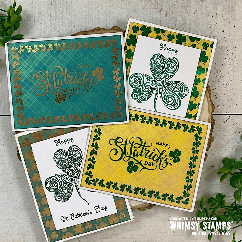 Toner Card Front Pack - A2 Lucky Day - Whimsy Stamps