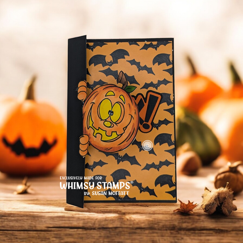 Peeking Pumpkins - Digital Stamp - Whimsy Stamps