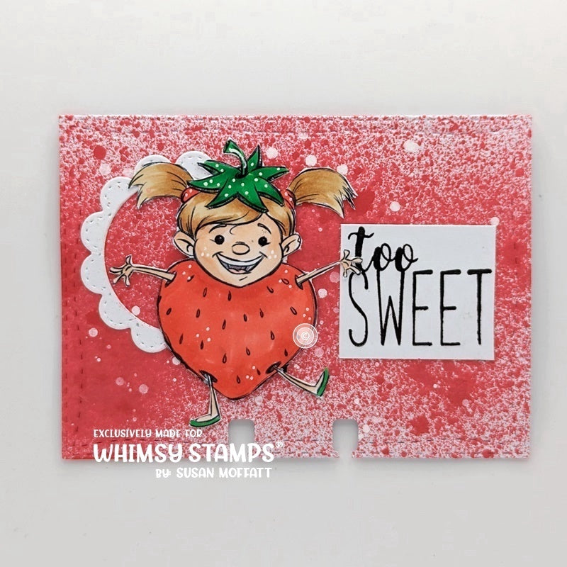 Berry Sweet Girl - Digital Stamp - Whimsy Stamps