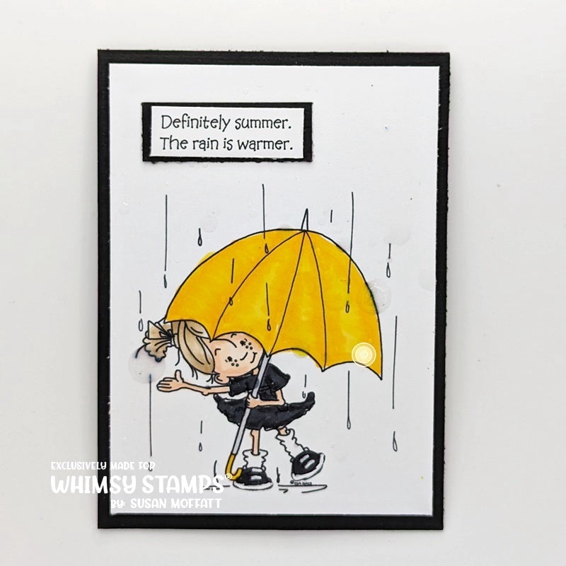 Rainy Day Smiles - Digital Stamp - Whimsy Stamps
