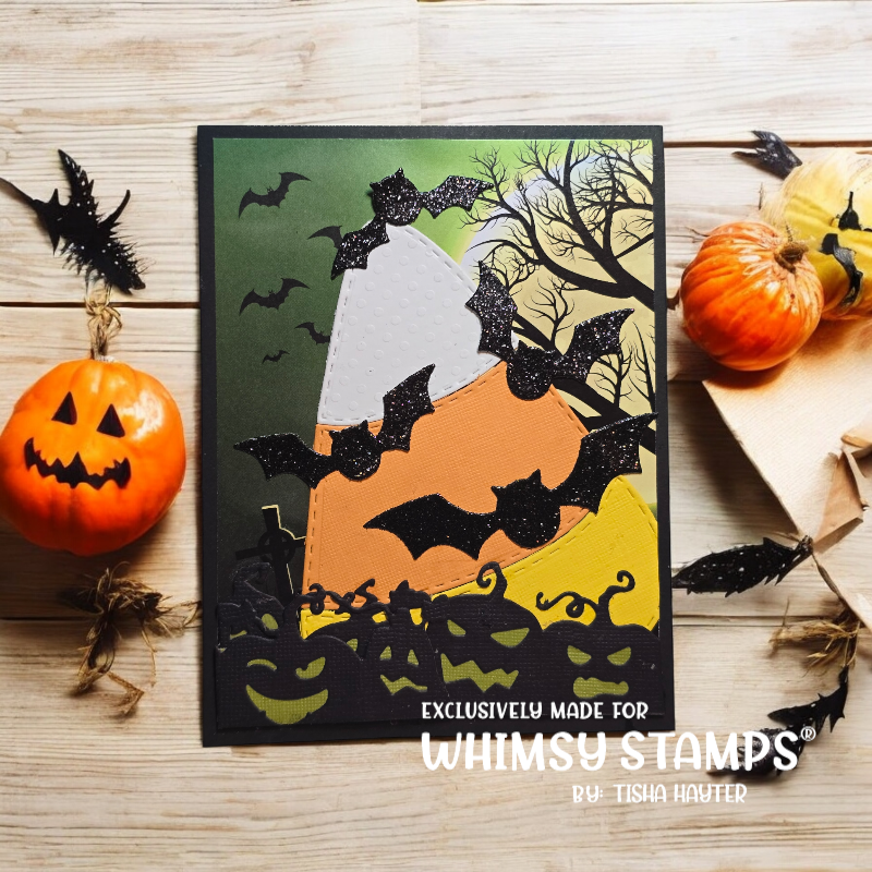 Jack o'Lanterns Border Die - Whimsy Stamps