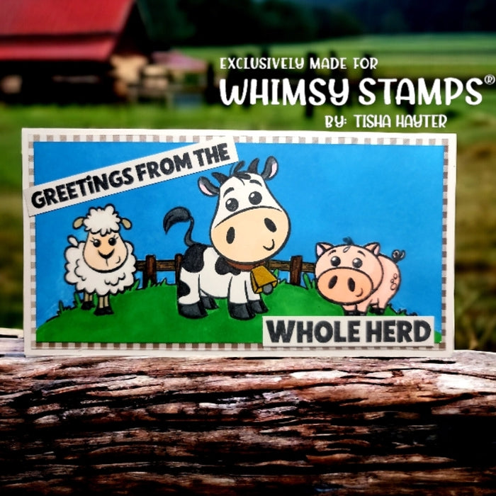 **NEW Barnyard Animals - NoFuss Masks - Whimsy Stamps