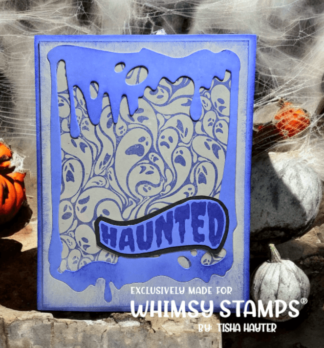 Ghostly Greetings Clear Stamps - Whimsy Stamps