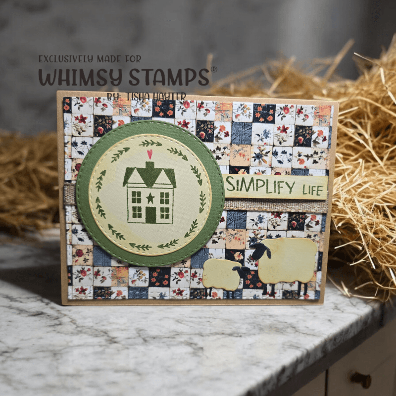 Primitive Sheep Die Set - Whimsy Stamps