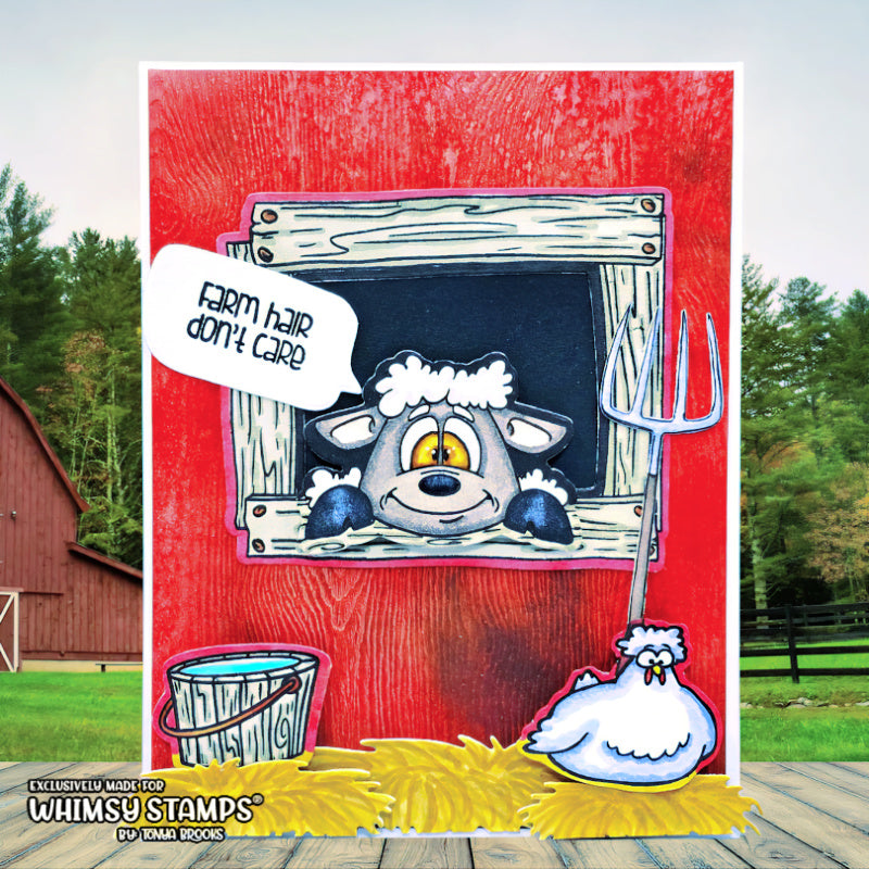 **NEW Barnyard Elements Clear Stamps - Whimsy Stamps