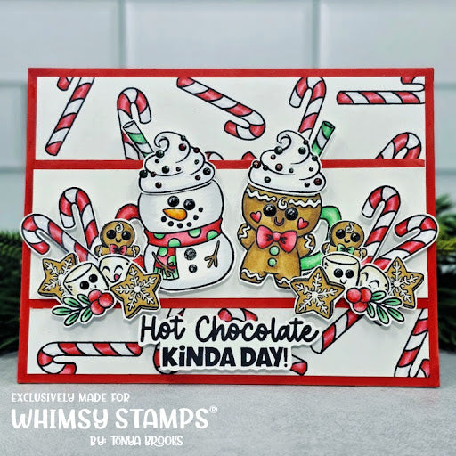 Christmas Cocoa Mugs Clear Stamps - Whimsy Stamps