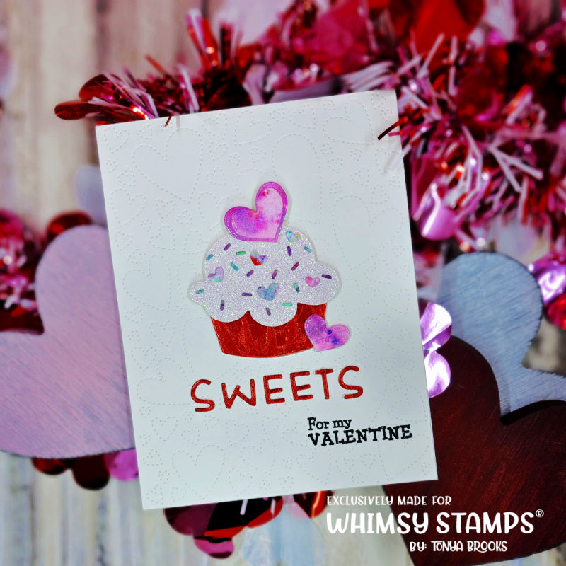 Floating Hearts Cover Plate Die - Whimsy Stamps