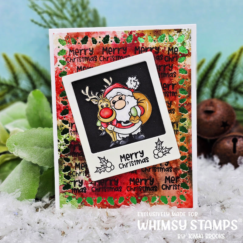 Holly Frame Die Set - Whimsy Stamps