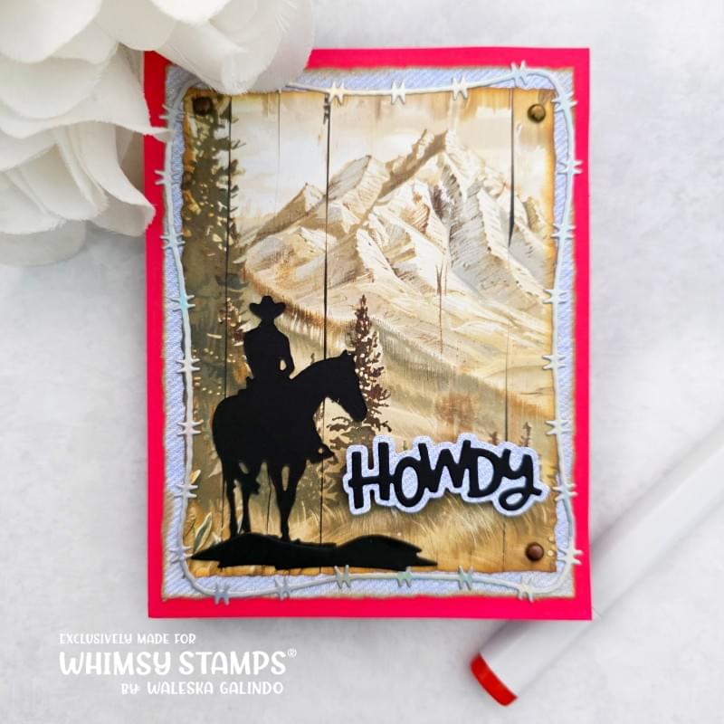*NEW Range Riders Die Set - Whimsy Stamps
