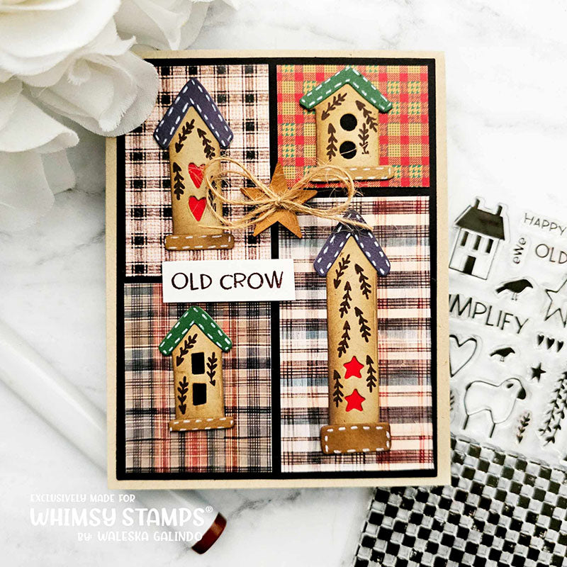 6x6 Paper Pack - Primitive Homespun - Whimsy Stamps