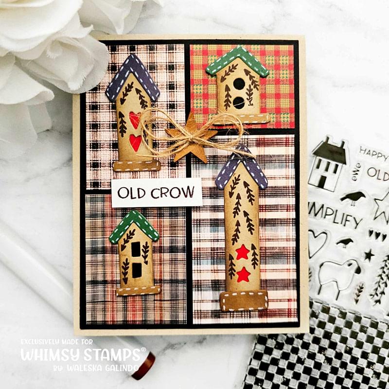 6x6 Paper Pack - Primitive Homespun - Whimsy Stamps