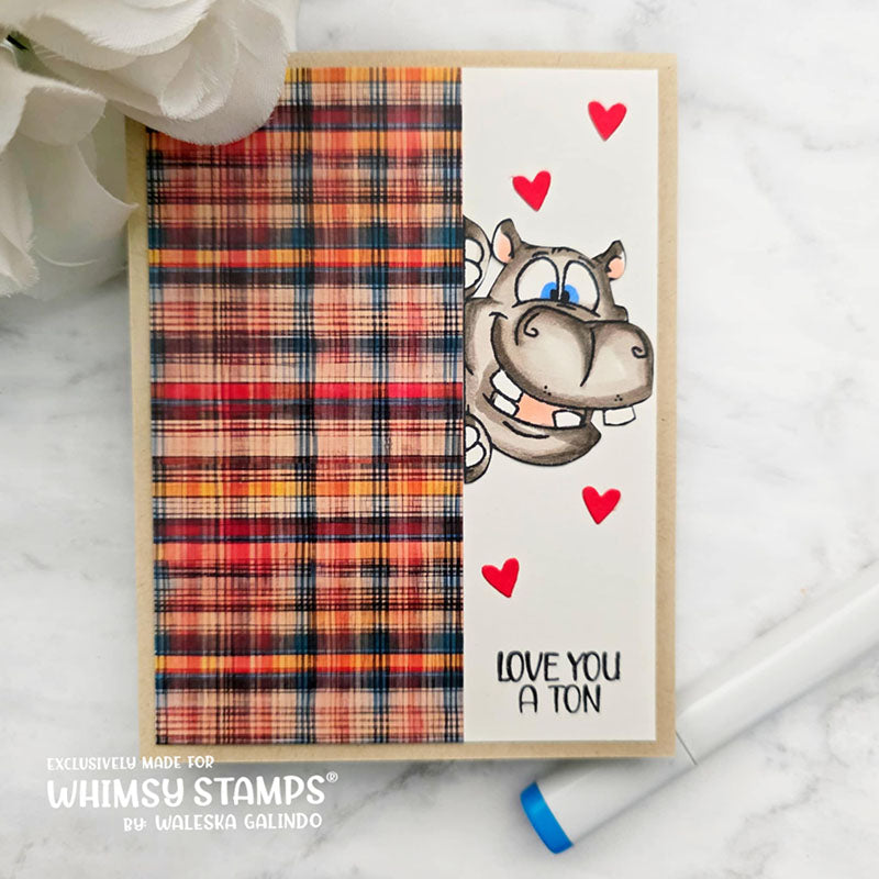 Happy Hippos Clear Stamps - Whimsy Stamps