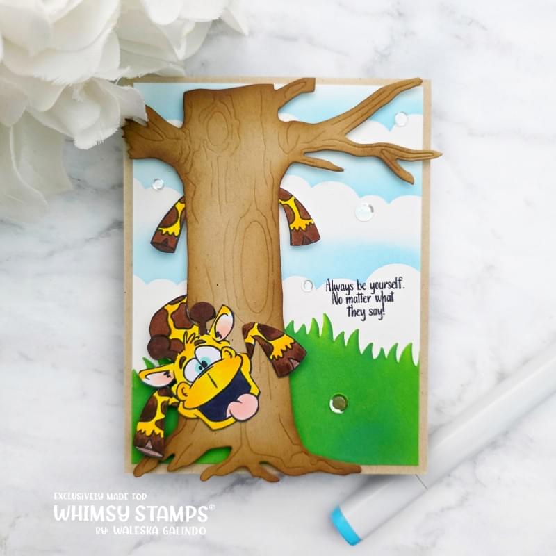 Giraffe Be You Clear Stamps - Whimsy Stamps
