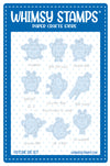 Bizzy Bees 2 Outline Die Set - Whimsy Stamps