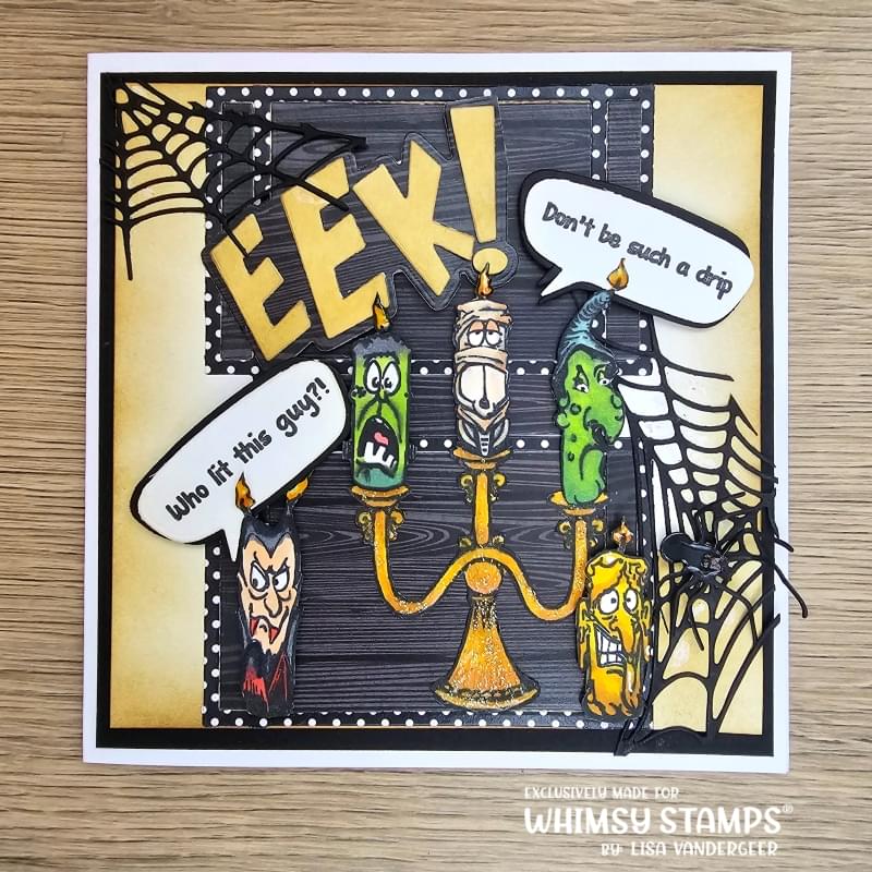 Candle Creeps Clear Stamps - Whimsy Stamps