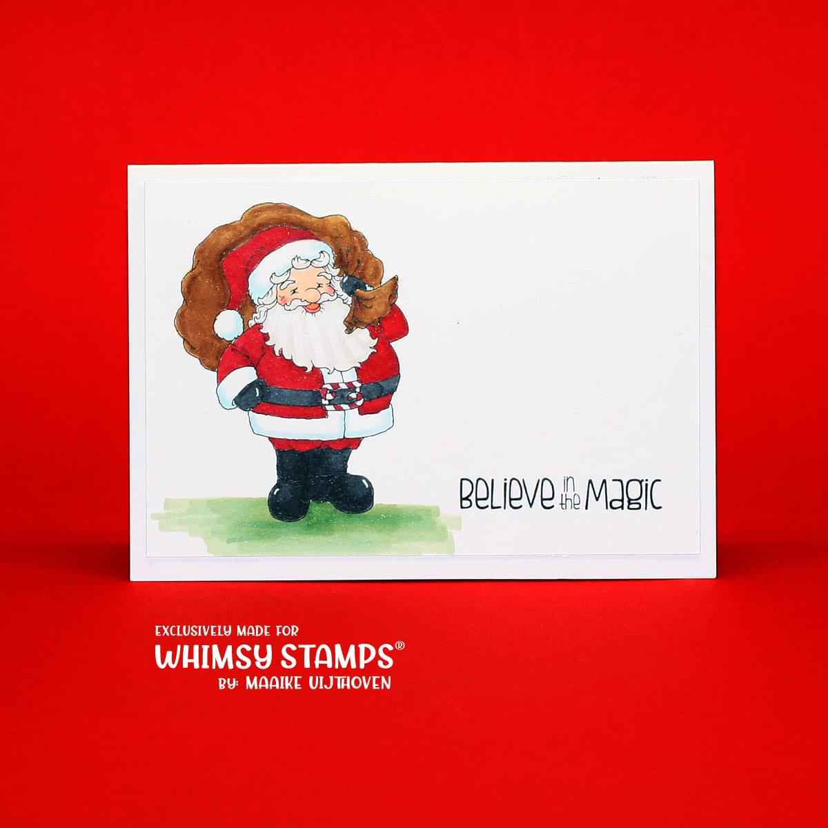 Classic Santa - digital stamp