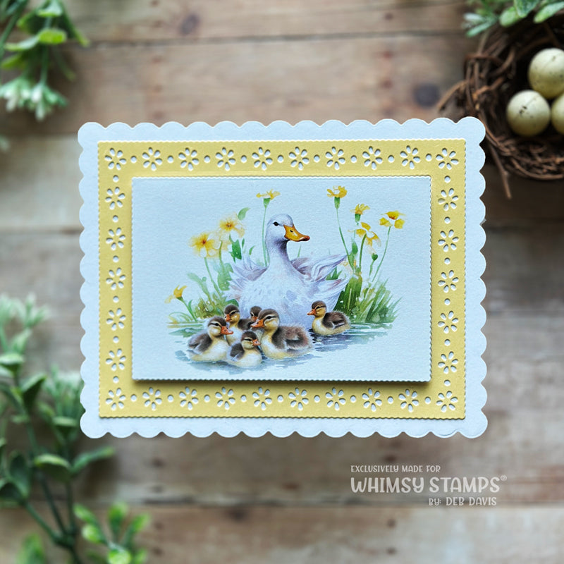 **NEW Quick Card Fronts - Duck Pond - Whimsy Stamps