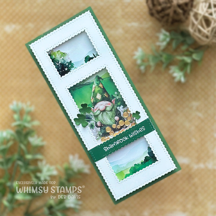 **NEW Quick Card Fronts - A2 Gnome Wishes - Whimsy Stamps