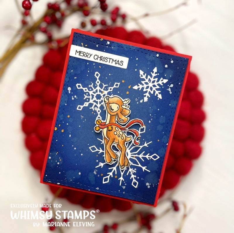 Christmas Deer Clear Stamps - Whimsy Stamps