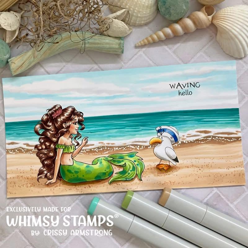 Mermaid Whispers NoFuss Masks - Whimsy Stamps