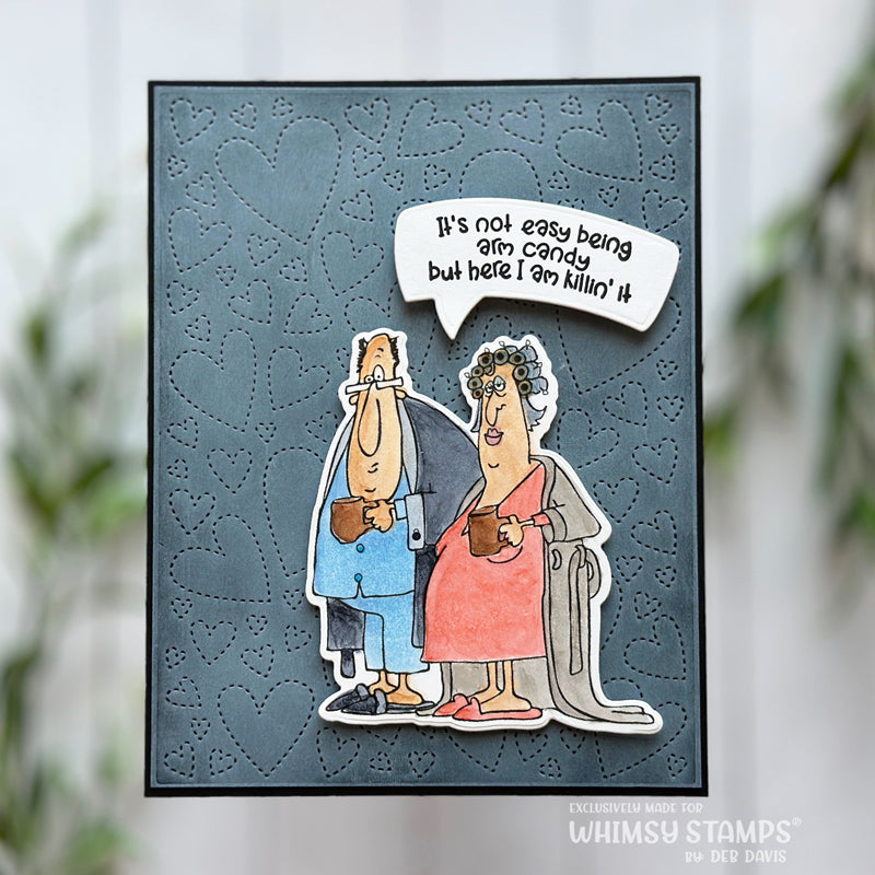 Old Fart Couple Clear Stamps - Whimsy Stamps