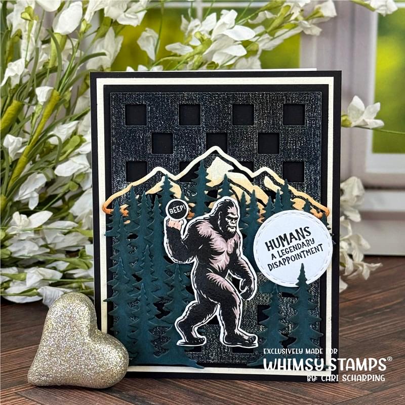 Big Foot Assquatch Clear Stamps - Whimsy Stamps