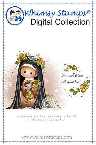 Saint Therese - Digital Stamp - Whimsy Stamps