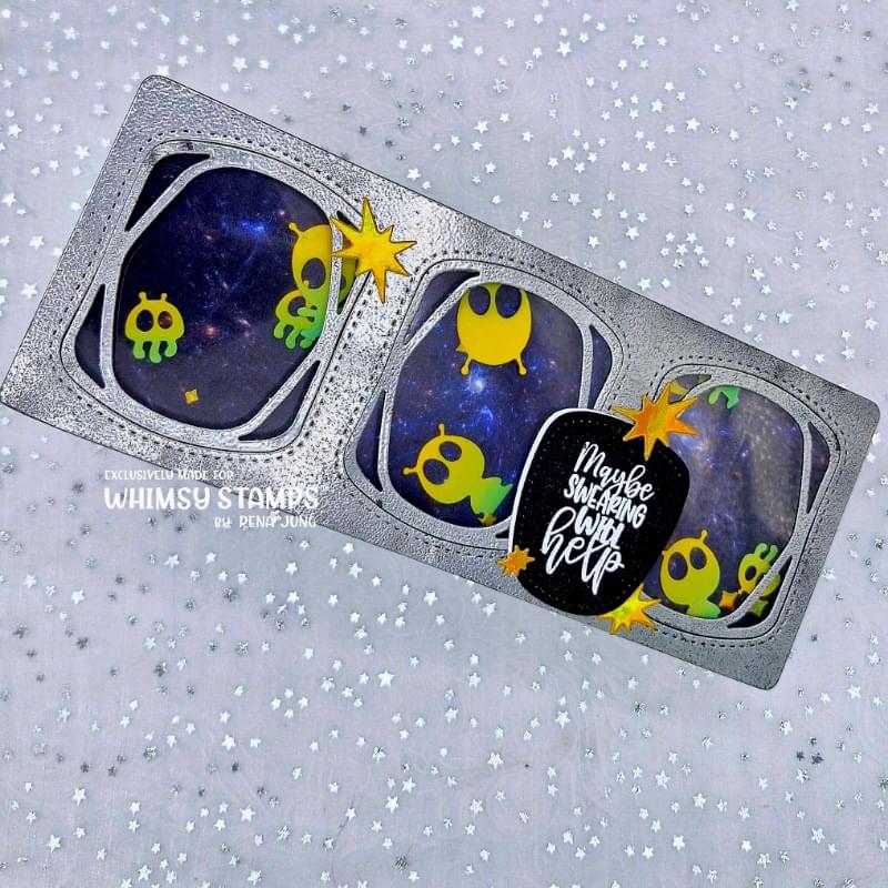 Slimline Observation Deck Die - Whimsy Stamps