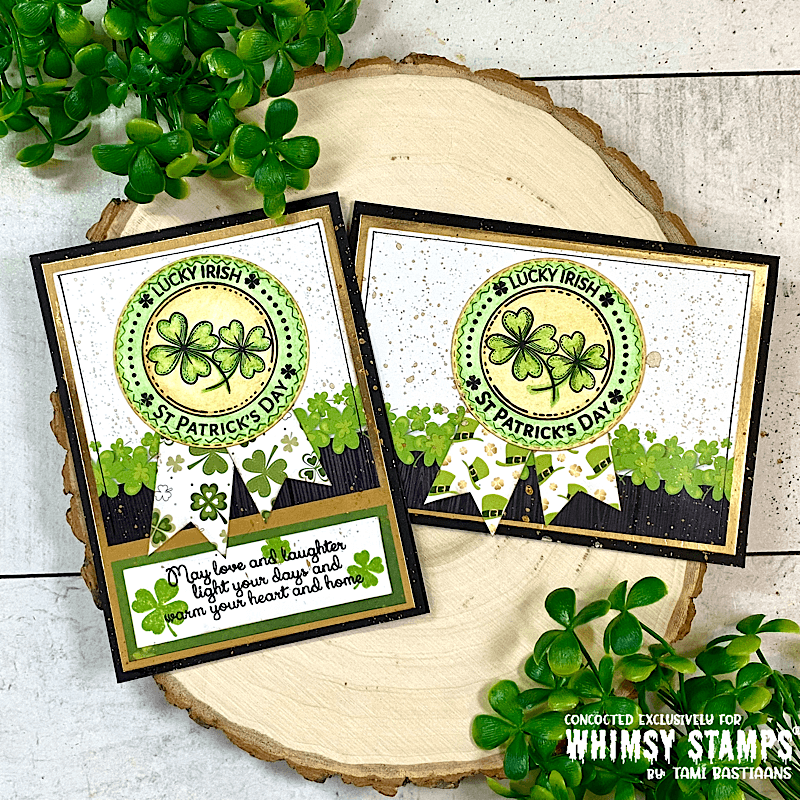St. Patrick's Day Gold Clear Stamps - Whimsy Stamps