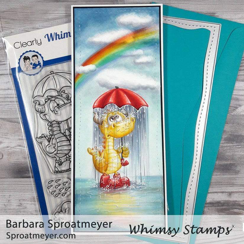 Dragon Water Fun Clear Stamps - Whimsy Stamps
