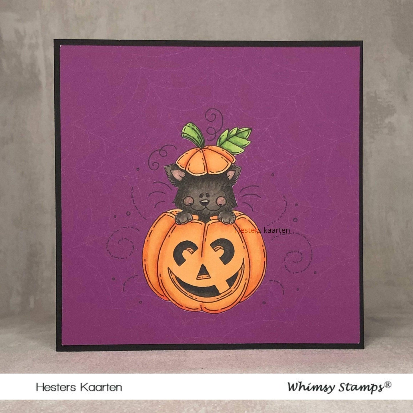 Cat O Lantern - Digital Stamp - Whimsy Stamps